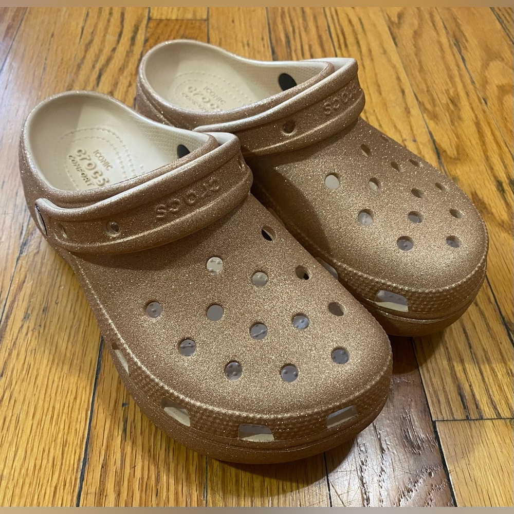 ✨Glittery CROCS